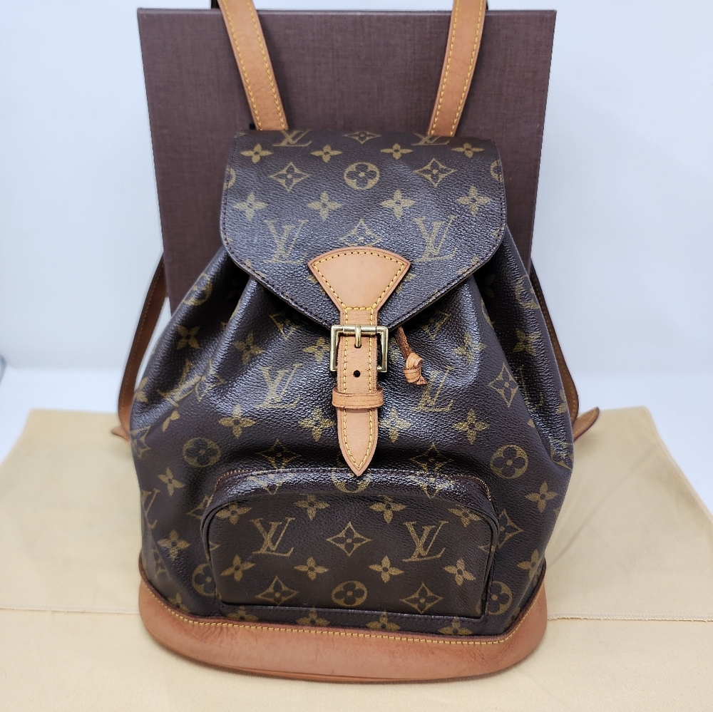 Authentic Louis Vuitton Montsouris MM Backpack